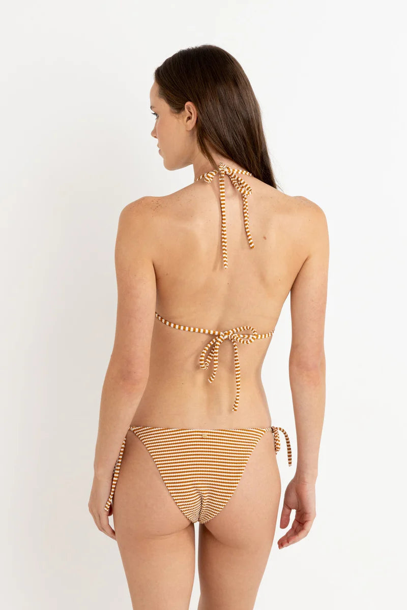 Woman wearing a striped bikini from Rhythm