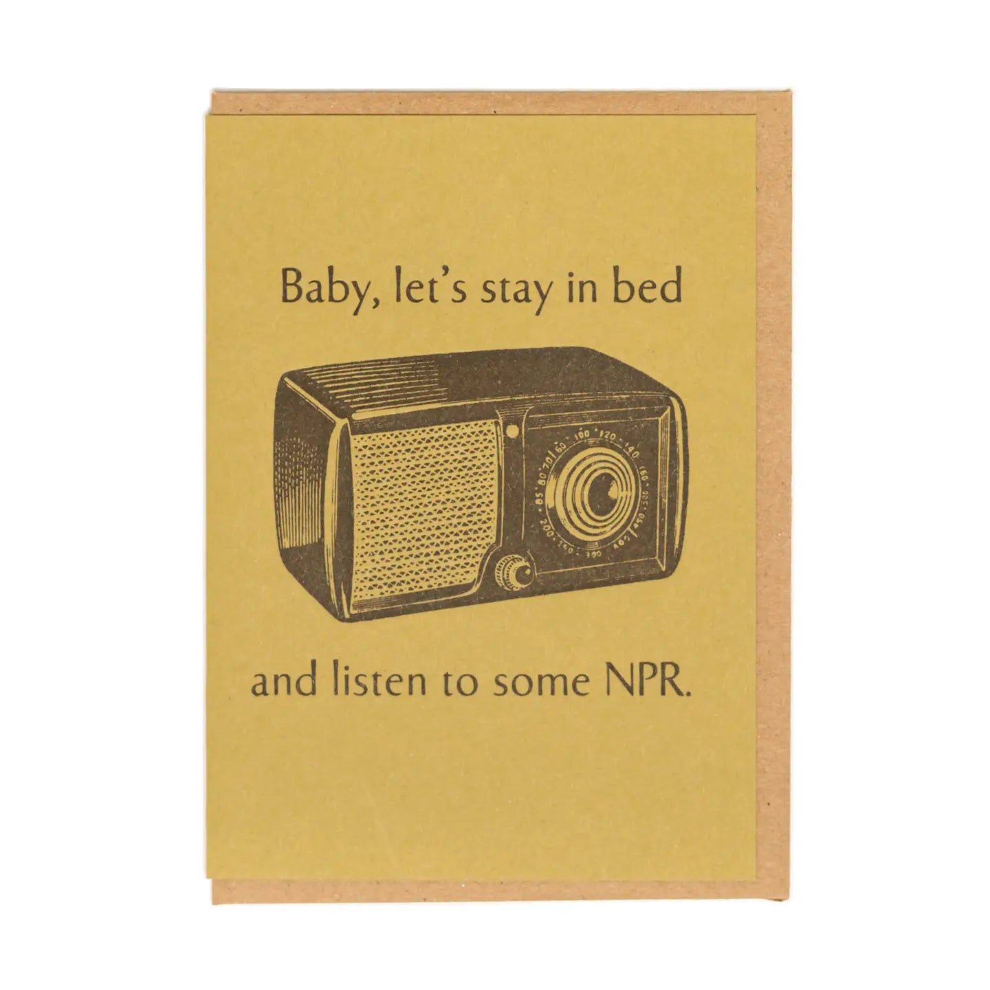 Shop the Npr Greeting Card by Lady Pilot Letterpress at Harbour Thread.