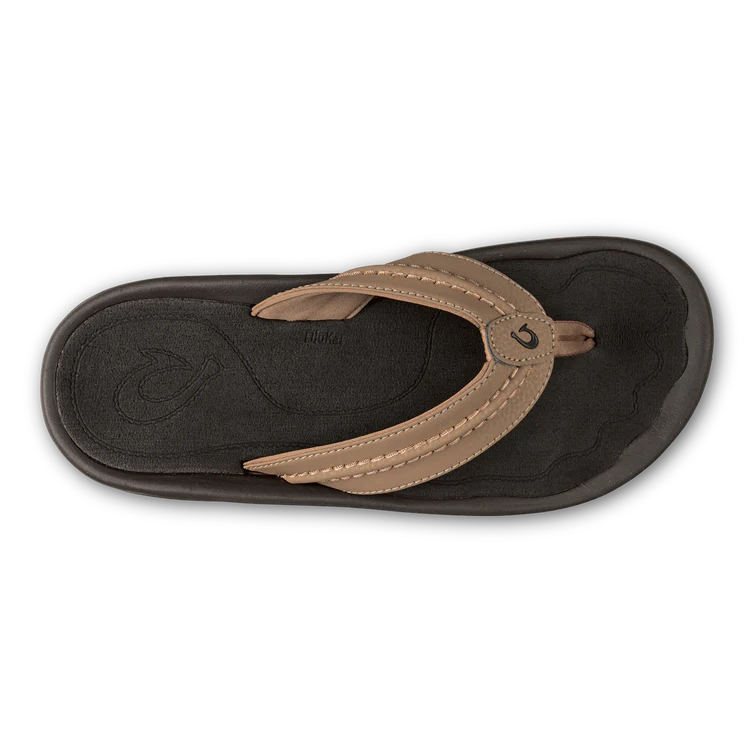 Shop the OluKai Hokua Men's Beach Sandals in Tan at Harbour Thread