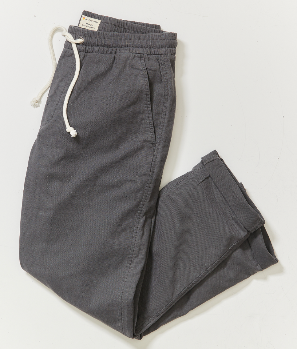 Marine Layer's Faded Black Saturday Stretch Beach Pant