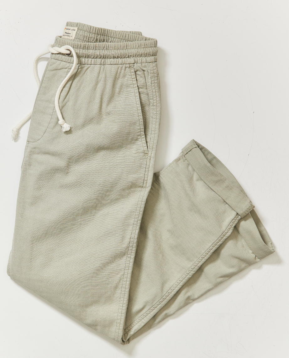 Marine Layer's Faded Vetiver Saturday Stretch Beach Pant