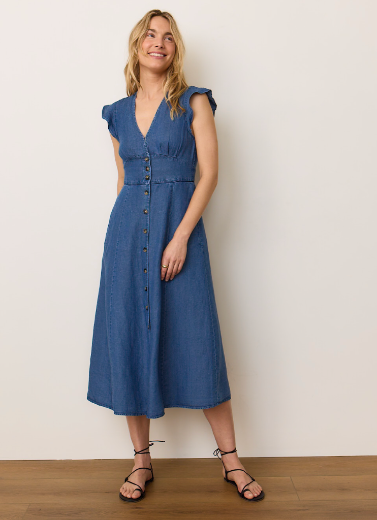 ワンピース [FRECKLE] sleeveless gray midi dress All Eyes Moment Sleeveless Midi Dress | Windsor