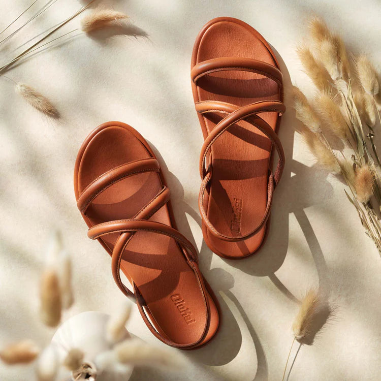Shop women's versatile leather sandals at Harbour Thread women's boutique in St. Pete, FL.
