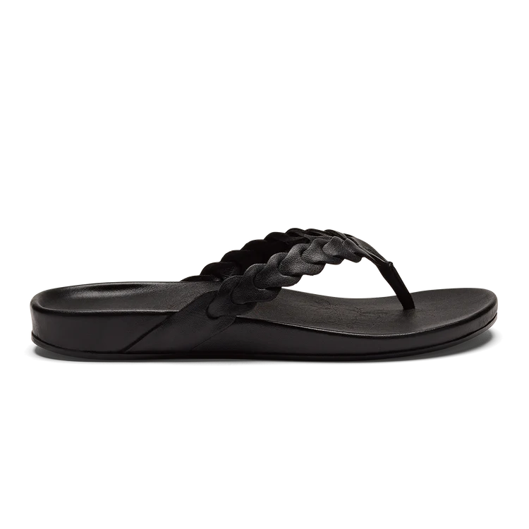 Shop the OluKai Lei Women's Leather Sandals in the color Lava Rock at Harbour Thread