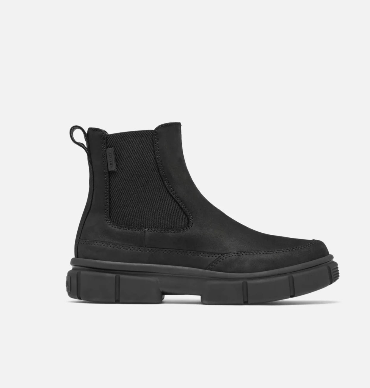 SOREL Explorer STRT Women's Chelsea Boot - Black/Black | Harbour Thread