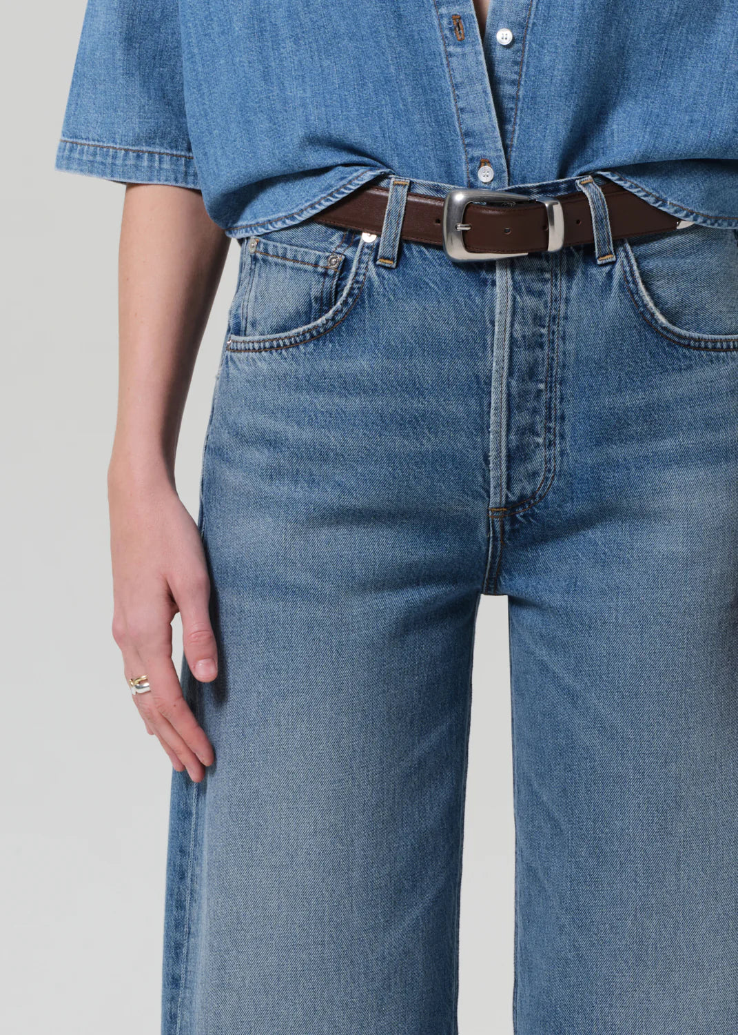 Shop the Citizens Of Humanity Ayla Raw Hem Crop at Harbour Thread women's boutique