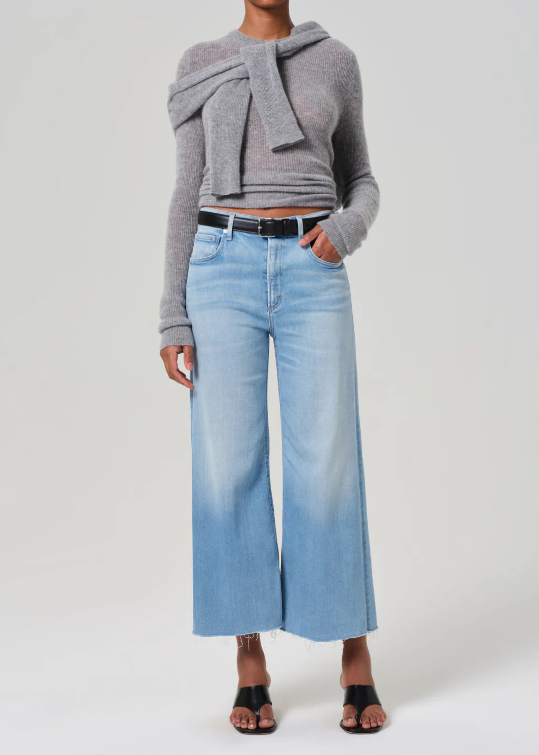 Women's Wid Leg cropped jeans