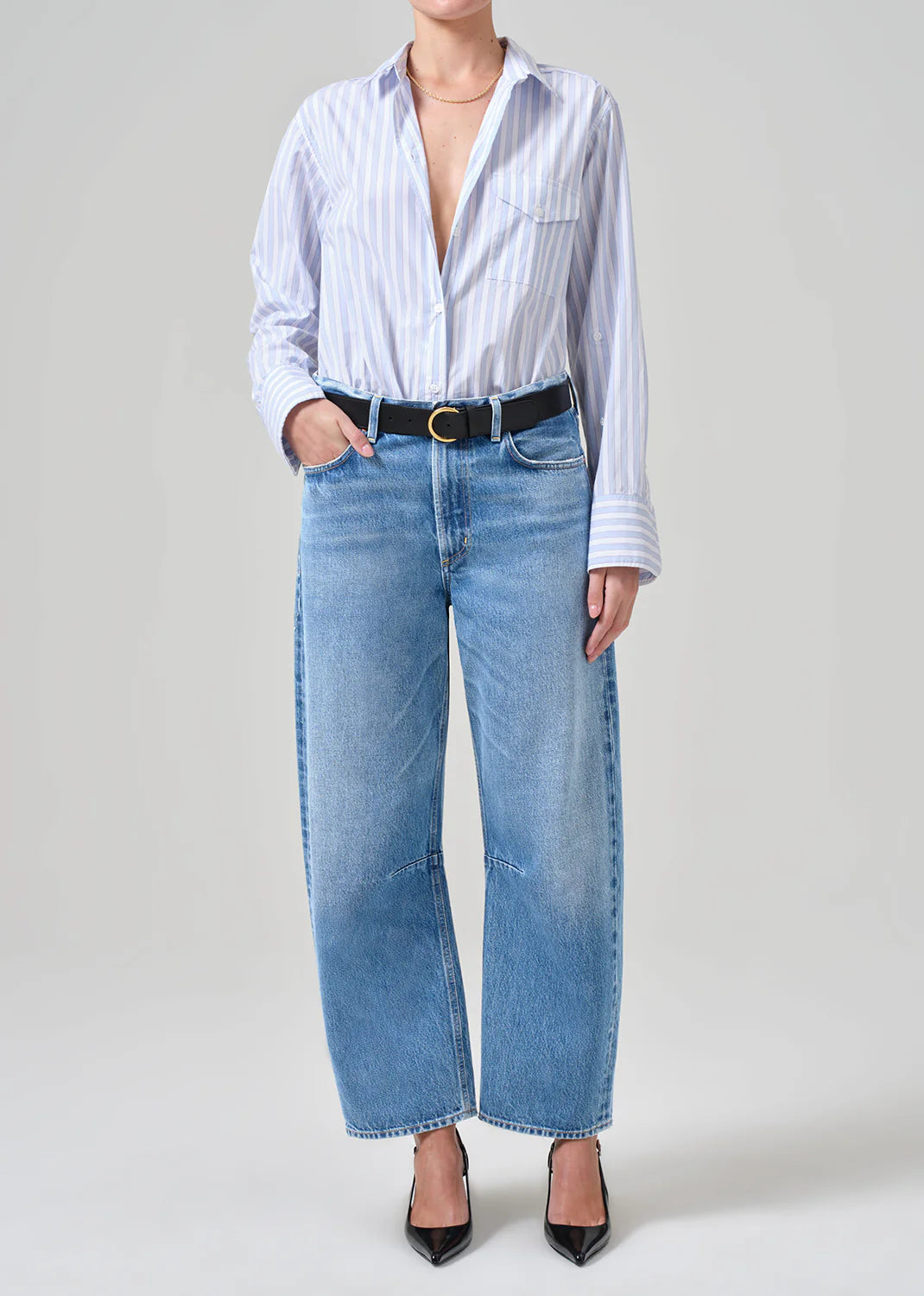 The Miro Relaxed Jean by Citizens of Humanity in the medium wash color Pacifica