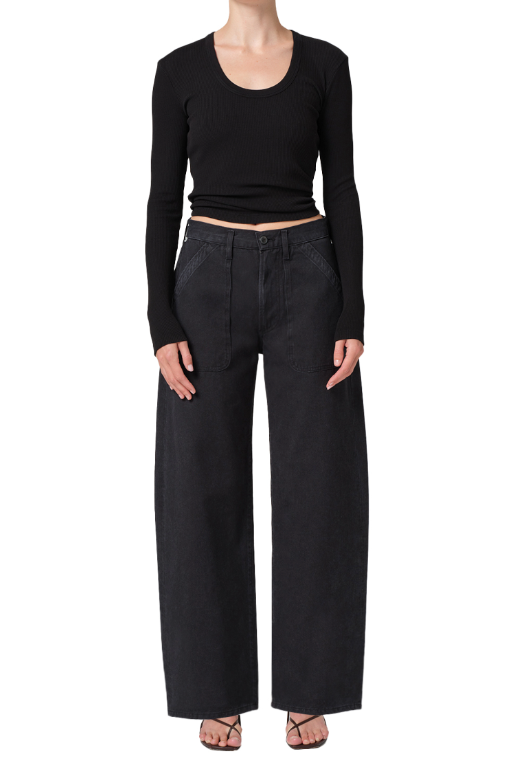Shop the Washed Black Ayla Cargo Jeans by Citizens Of Humanity at Harbour Thread.
