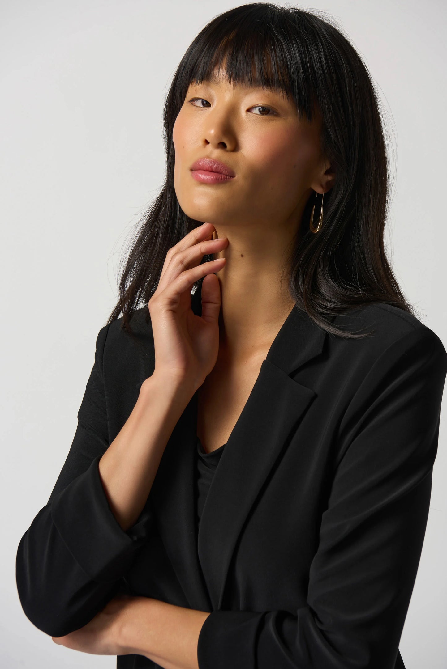 Shop timeless and classic women's clothing at Harbour Thread boutique in Burlington, VT. New arrivals include the Joseph Ribkoff Long Open Front Blazer in Black.