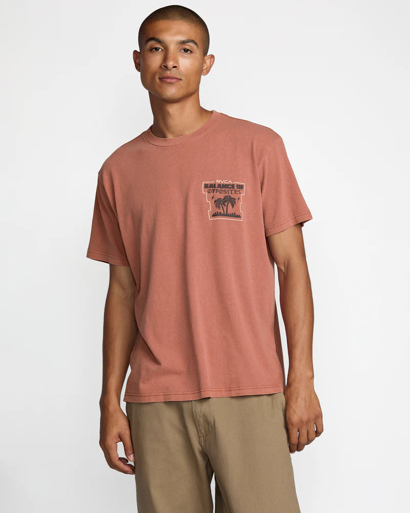 RVCA After Hours Short Sleeve Tee | Harbour Thread, image size:800x1000