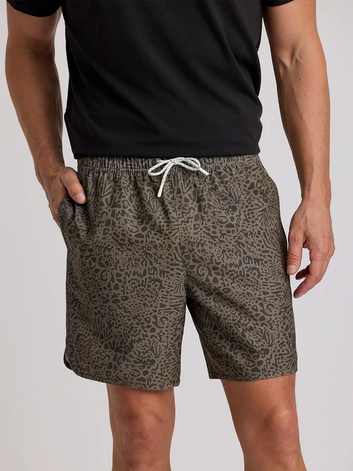 Shop the Drifter Fatigue Print Free Fly Men's Reverb Short at Harbour Thread men's store in St. Petersburg, FL