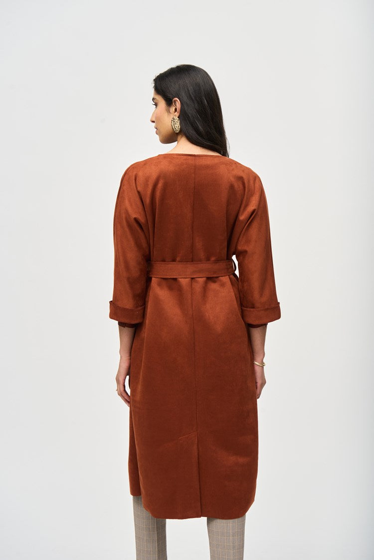 Joseph Ribkoff Scuba Suede Straight Fit Coat