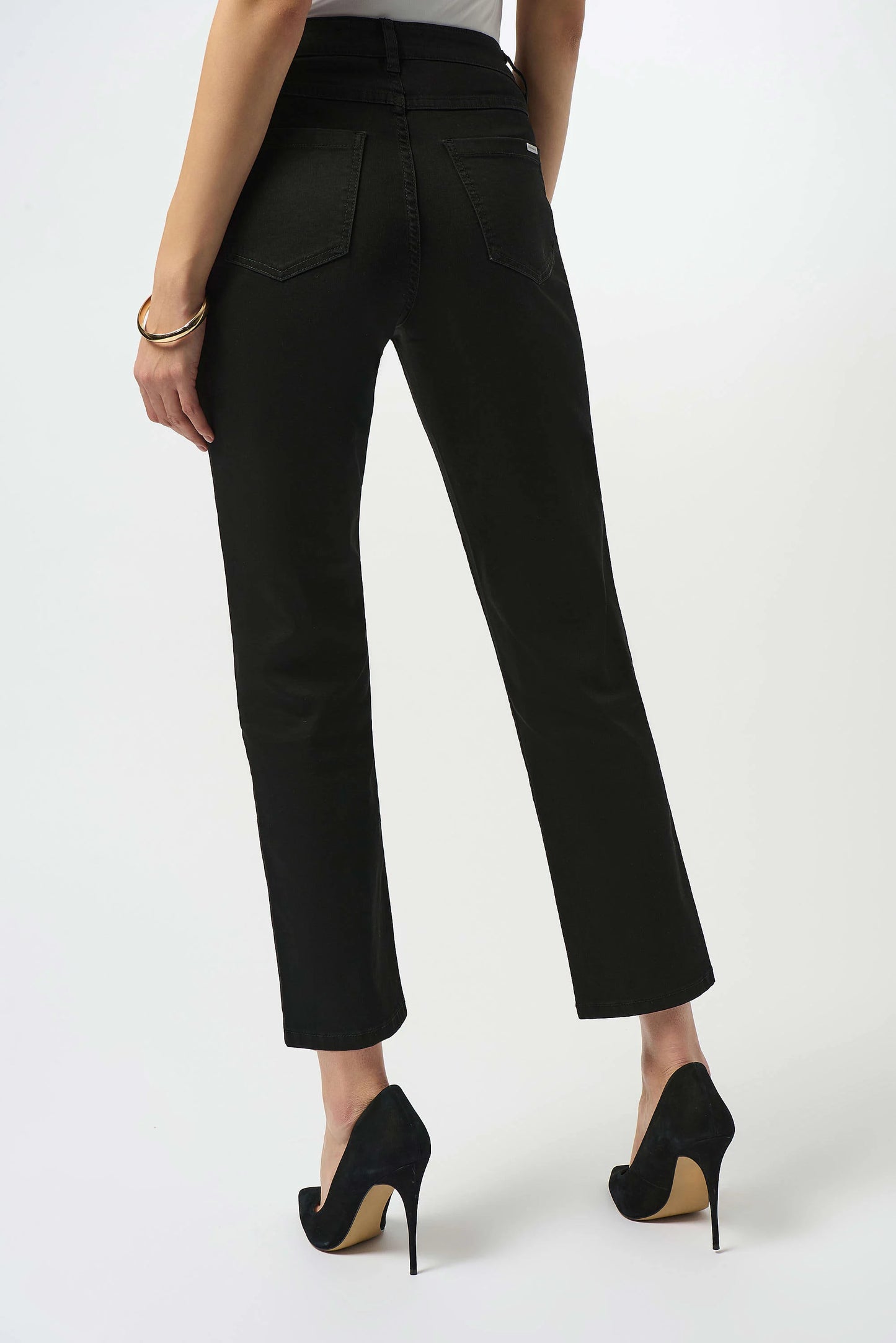 Black slim fit women's jeans