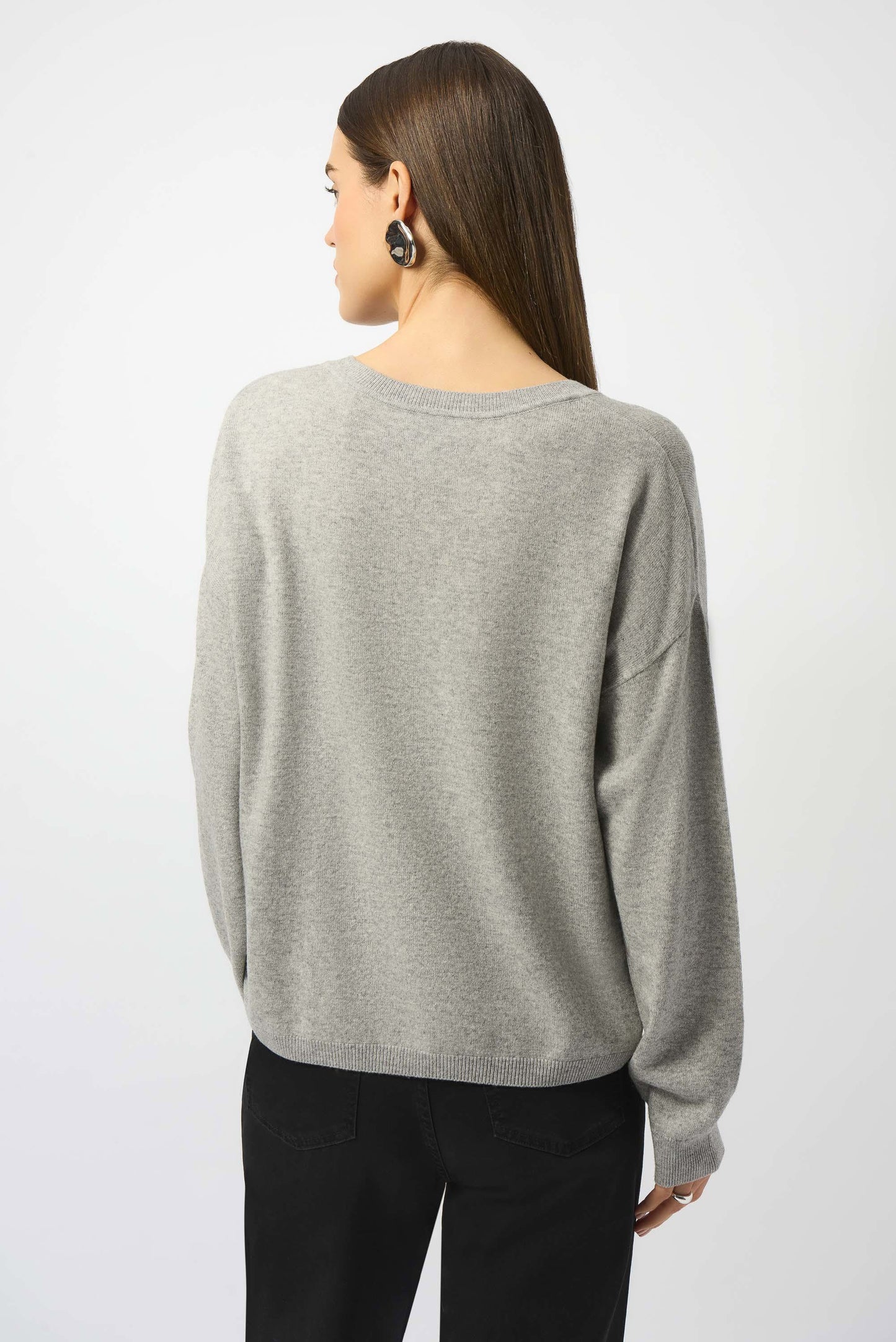 Women's pullover style grey sweater