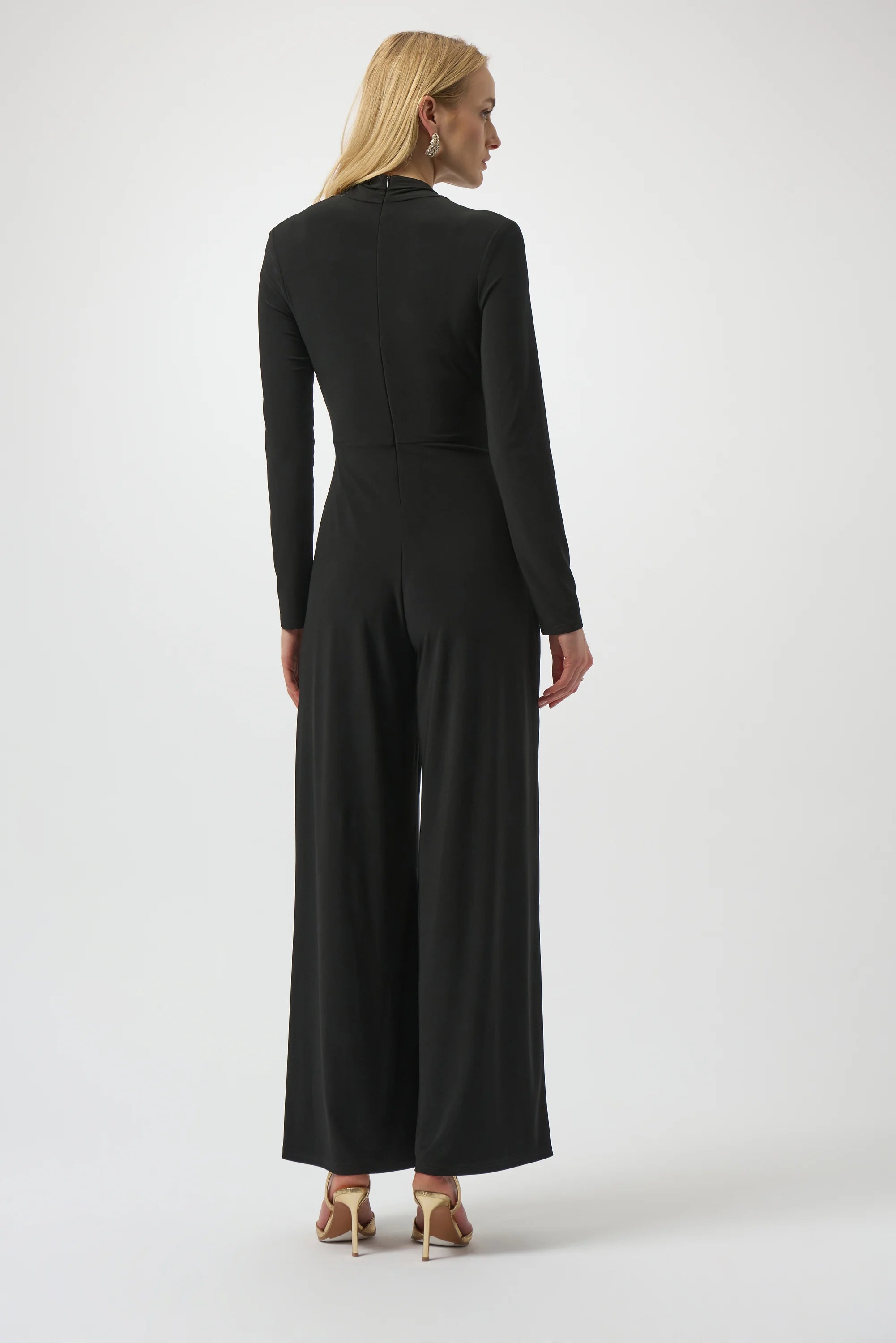 【ぺ】 Joseph Ribkoff Silky Knit Wide Leg Jumpsuit | Harbour Thread