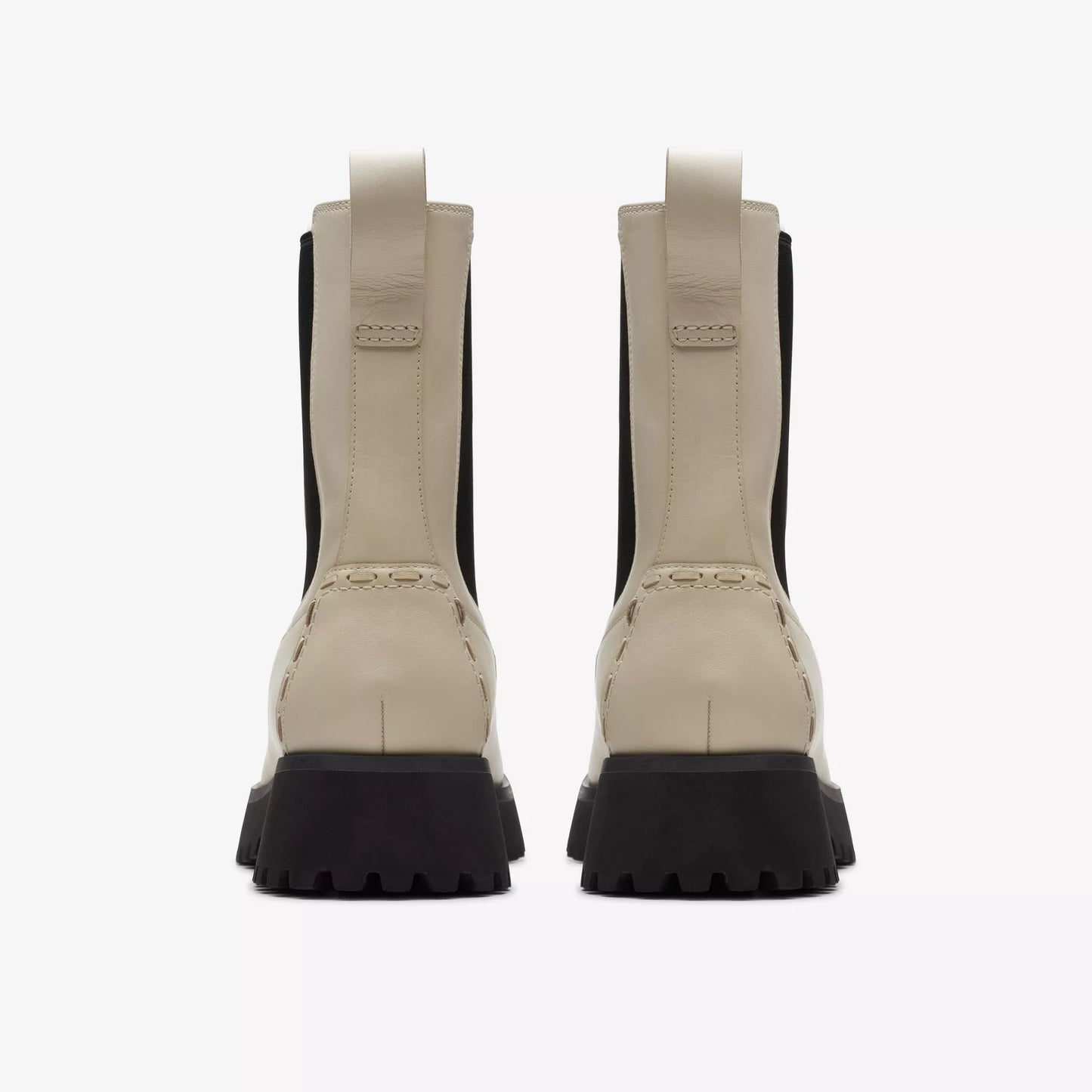 Clarks Stayso Rise Boot - Ivory Leather