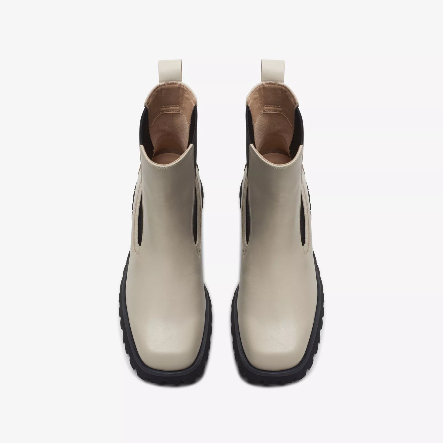 Clarks Stayso Rise Boot - Ivory Leather