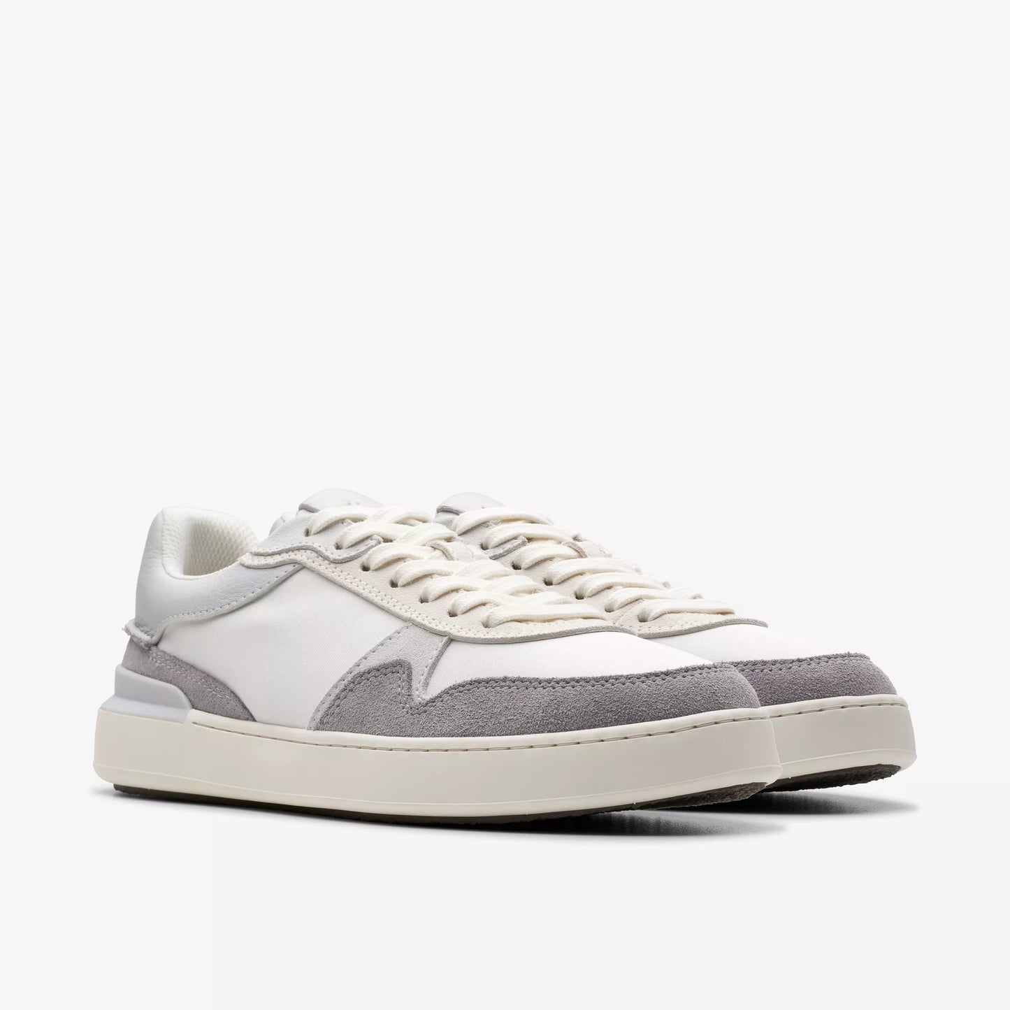 Clarks Court Lite Race Sneaker in the color Light Grey Combo