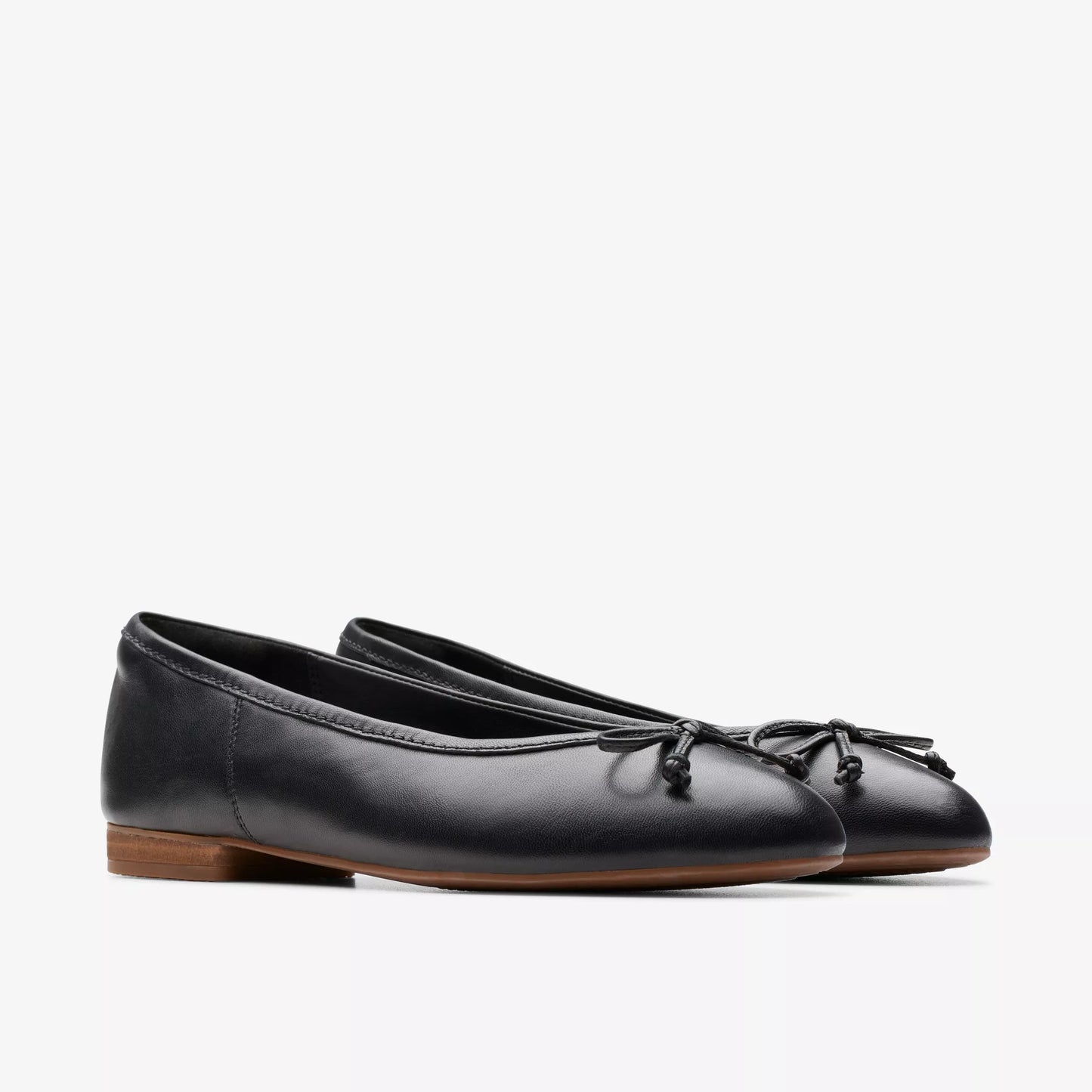 The Clarks Black Leather Fawna Lily Ballet Shoe