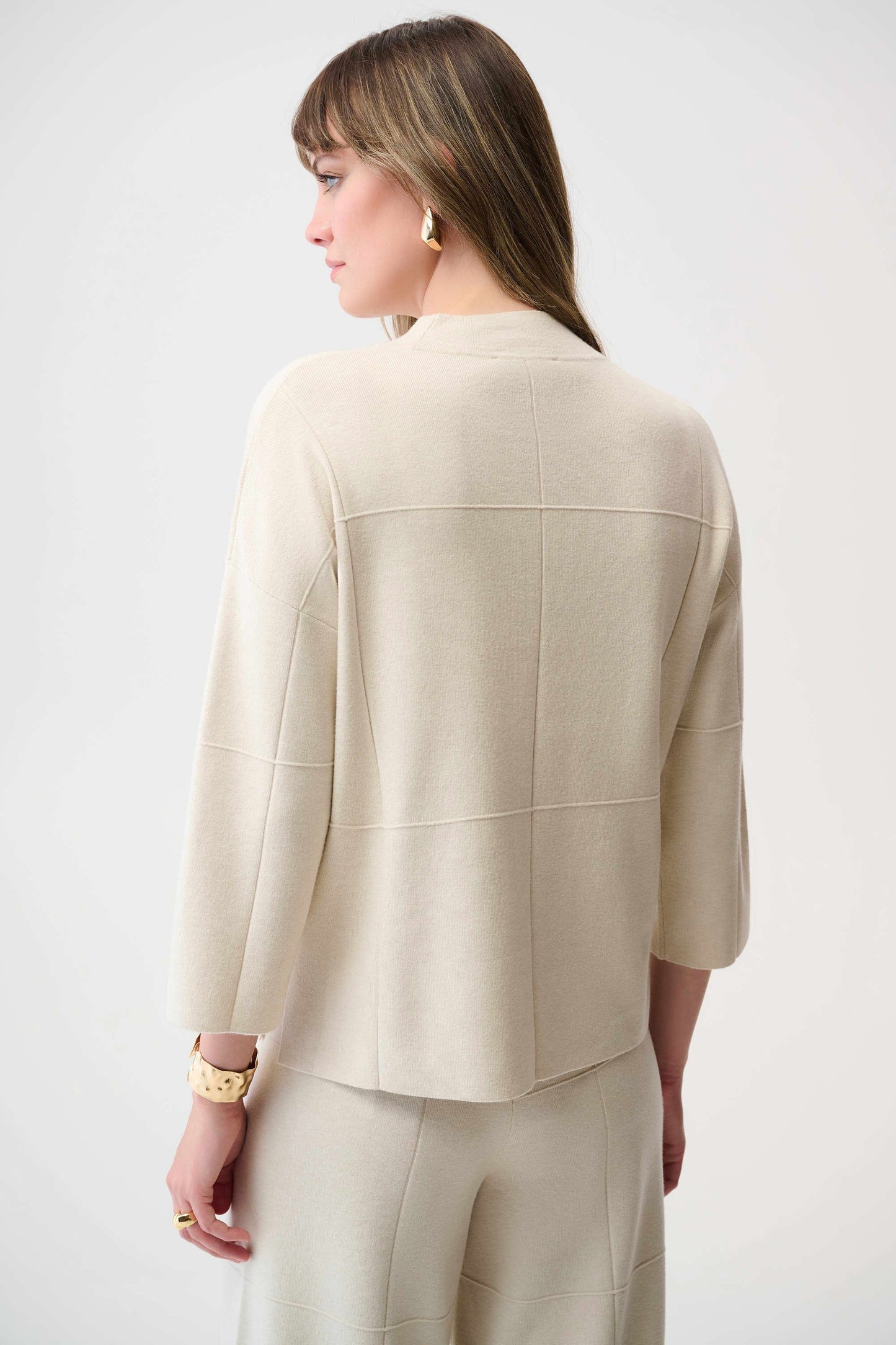 Joseph Ribkoff Brushed Viscose Straight Mock Neck Sweater