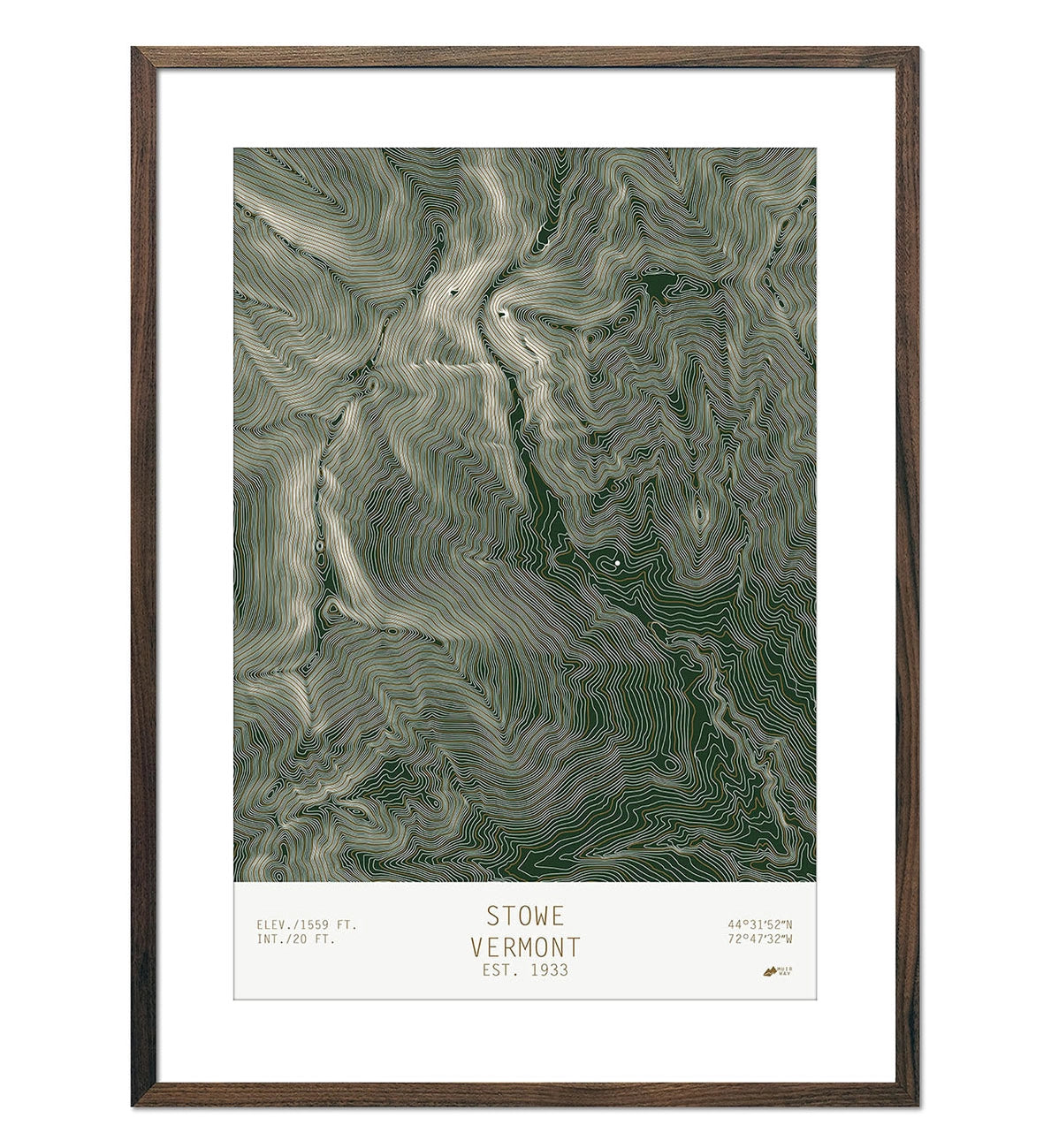 Shop the Muir Way Stowe Print in Spruce at Harbour Thread boutique in Burlington, VT.