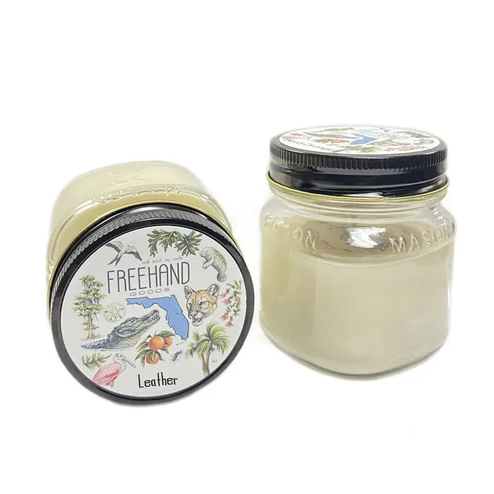 Shop the Leather Soy Candle by Freehand Goods at Harbour Thread