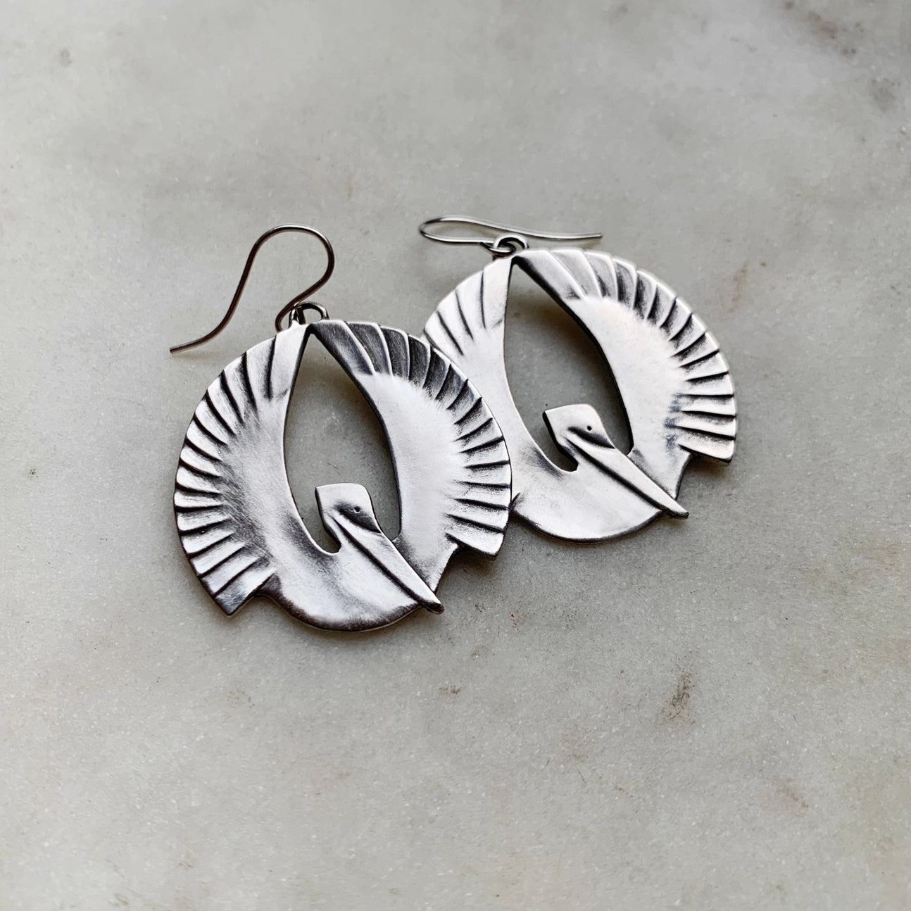 Mimosa Handcrafted Pelican Rising Earrings