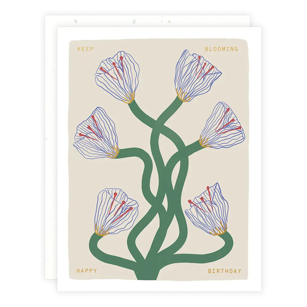 Shop the Keep Blooming Greeting Card by Someday Studio at Harbour Thread.