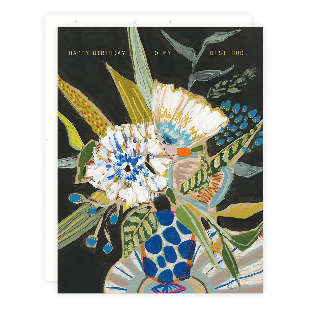 Shop the Blue Polka Floral Birthday Card by Someday Studio at Harbour Thread.