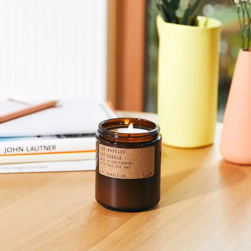 Elevate your space with the 7.2 oz Los Angeles Soy Candle by P.F. Candle Co., available at Harbour Thread boutique!