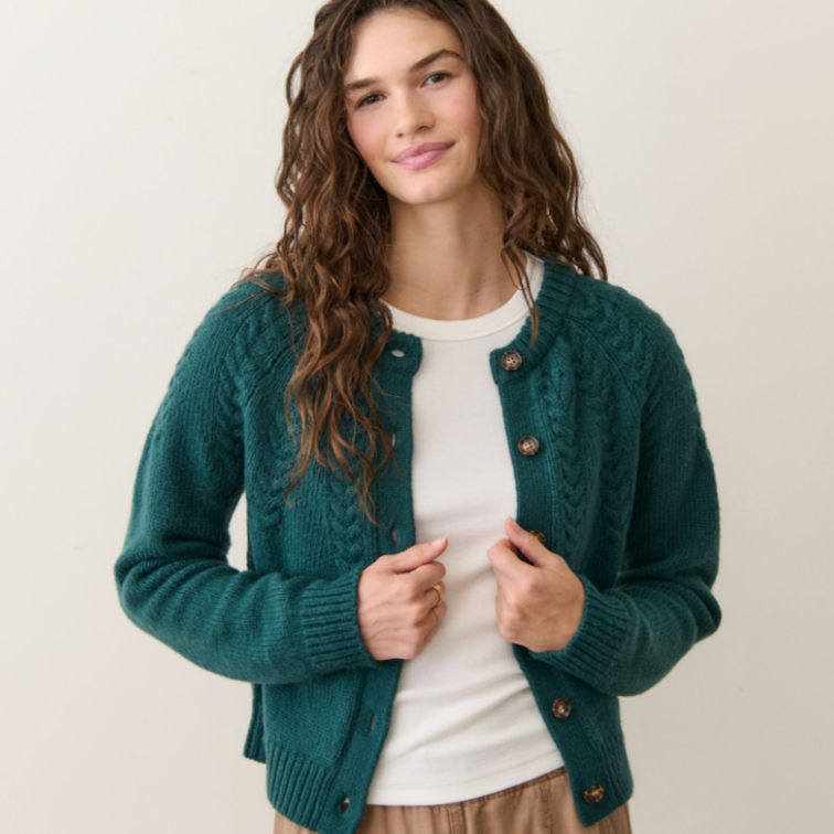 Marine Layer Everly Cable Knit Cardigan