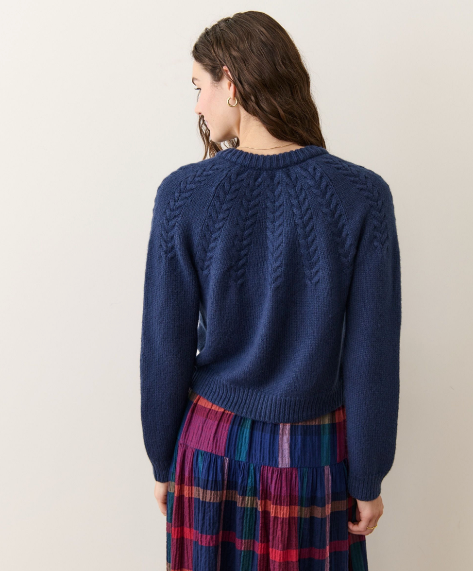 Marine Layer Everly Cable Knit Cardigan