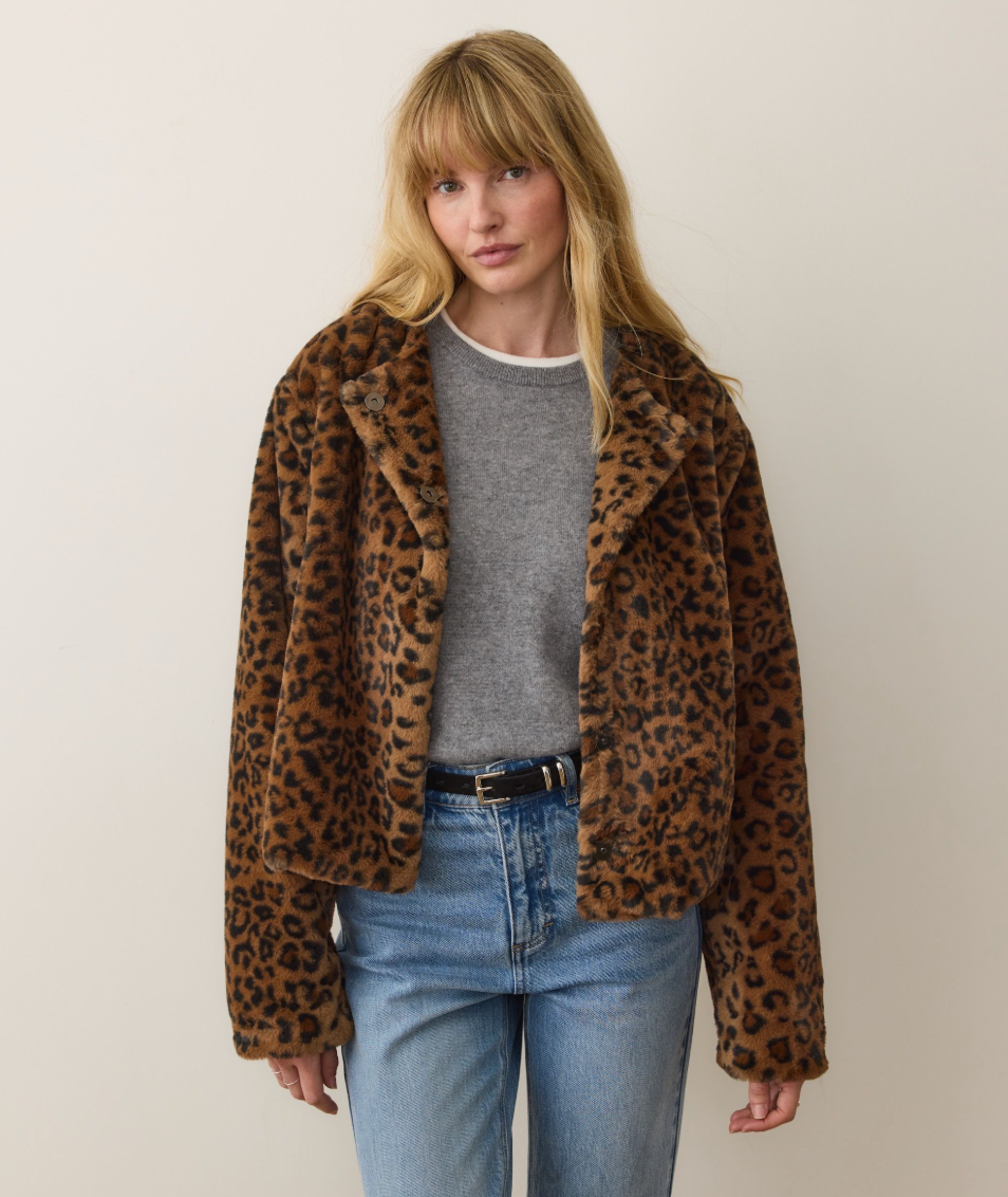 Marine Layer Tessa Leopard Jacket