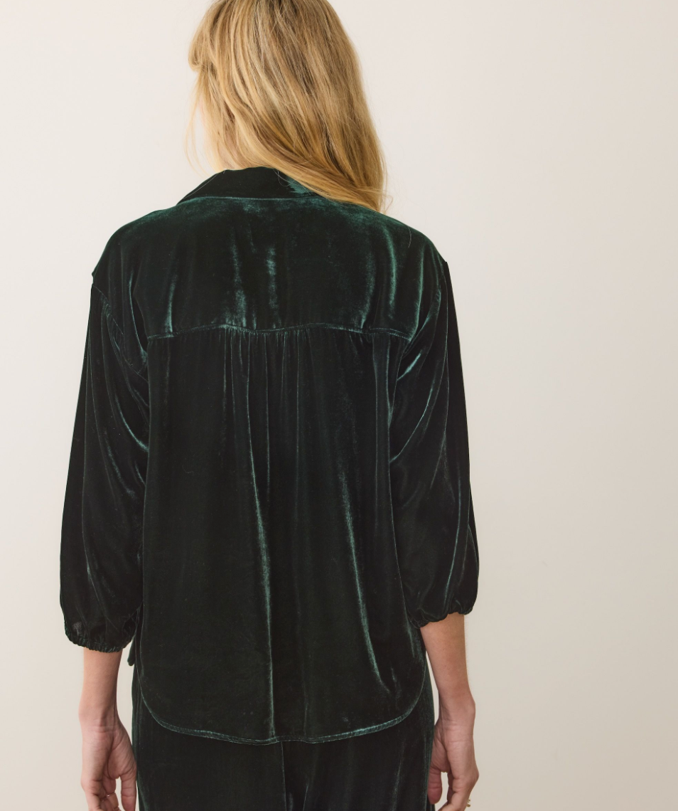 Marine Layer Bella Velvet Button Down
