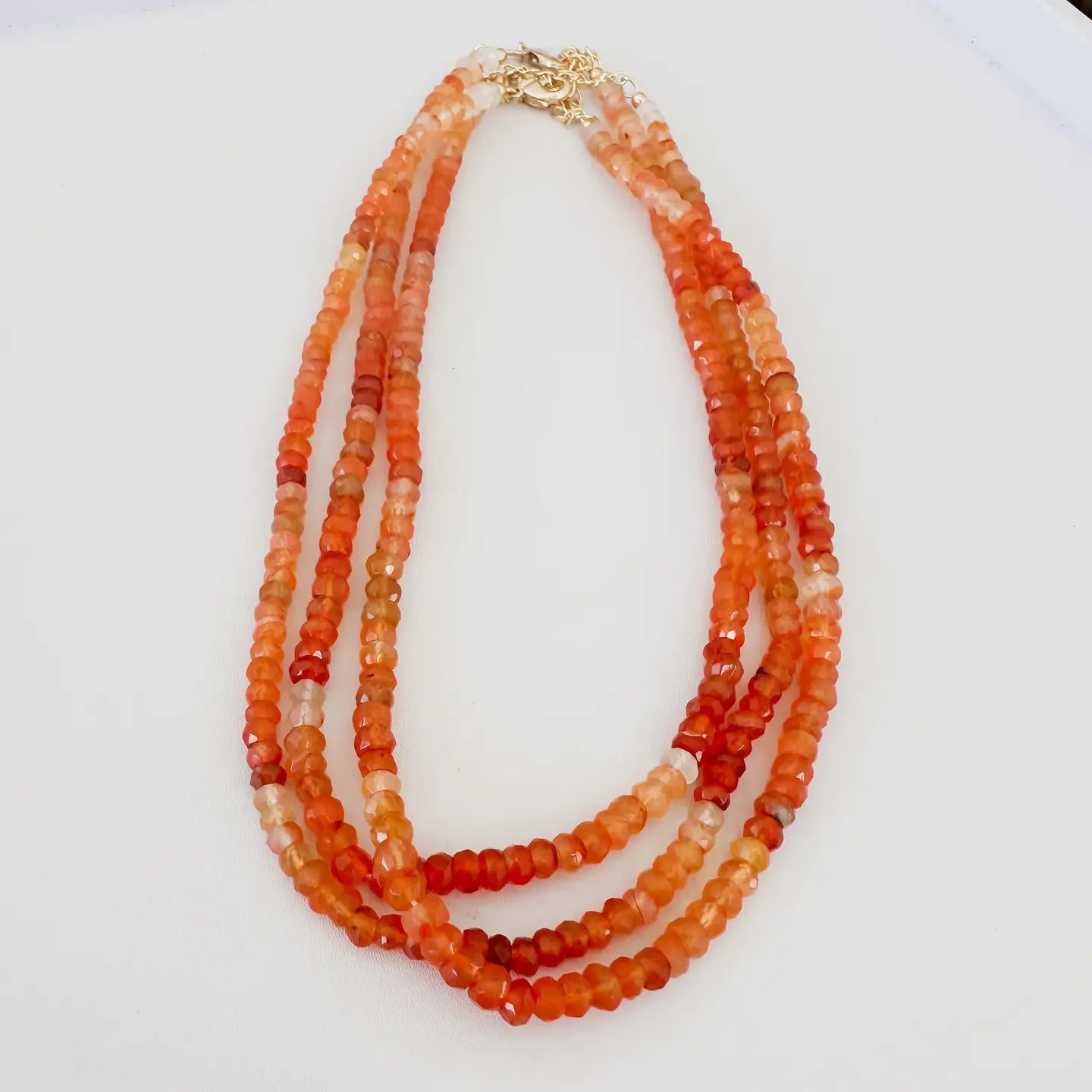 Accessorize in style with the Anokhi Green Carnelian Beaded Necklace. Find yours at Harbour Thread boutique in St. Pete, FL!