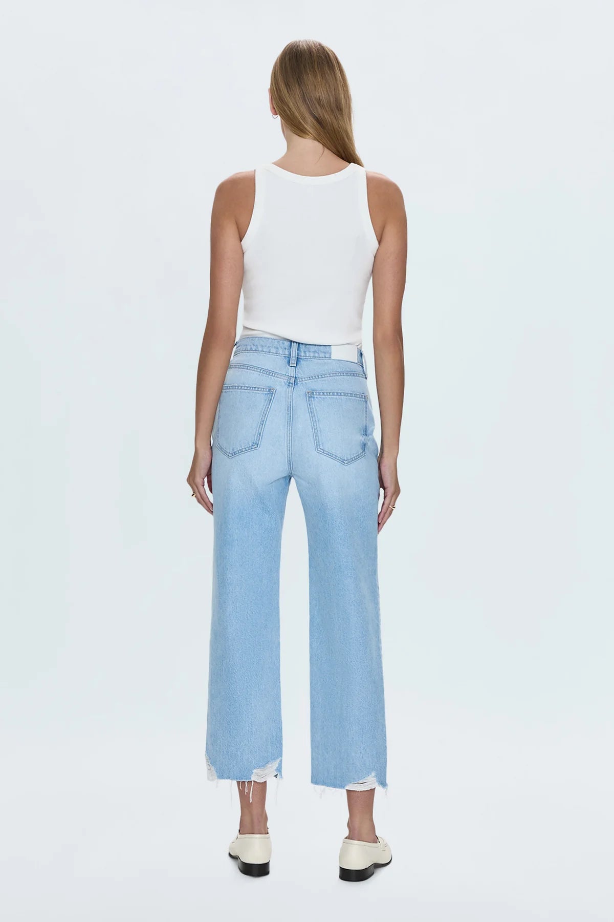 PISTOLA Cassie Super High Rise Straight Crop Jean