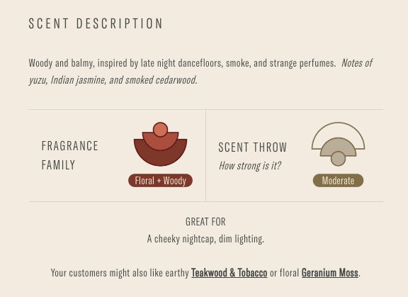 Moonrise Soy Candle is in the Floral and Woody fragrance family with a moderate scent throw