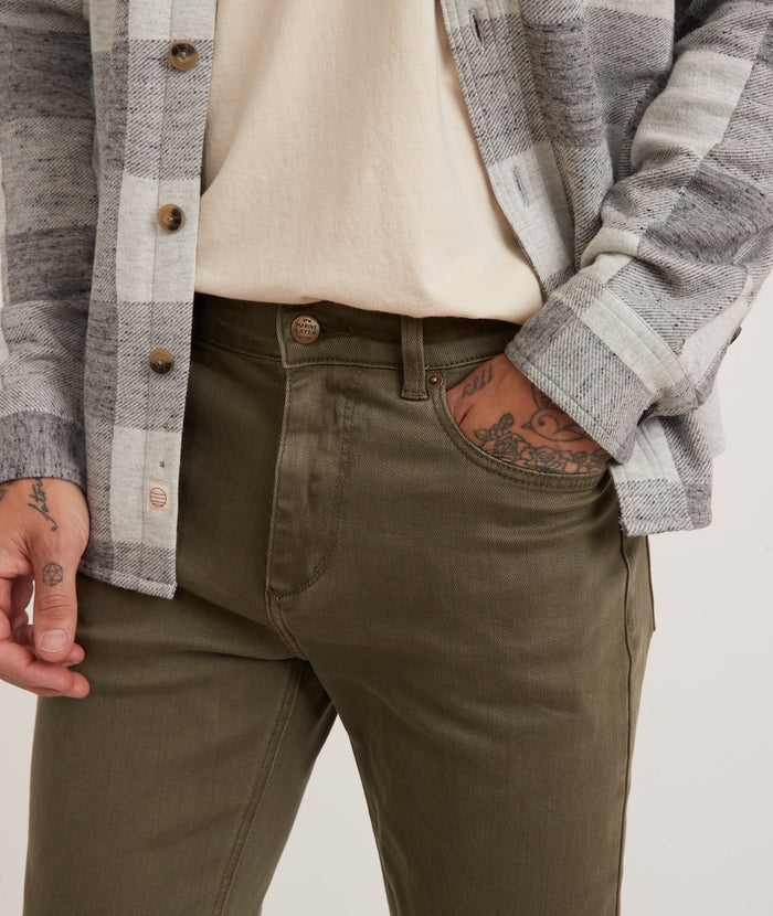 Marine Layer 5 Pocket Slim Straight Twill Pant