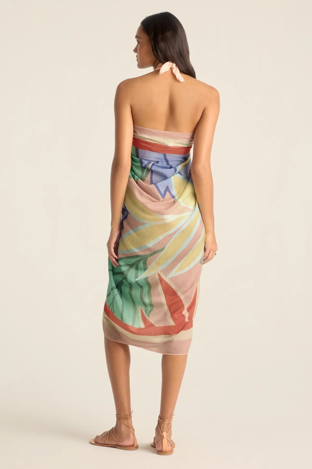 Vitamin A Samara Sarong in Mint,Blush