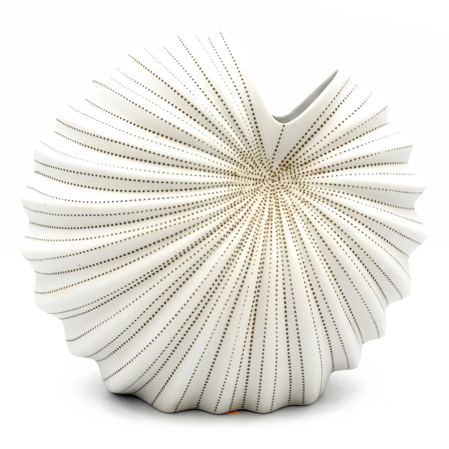 Medium White Palm Porcelain Bud Vase