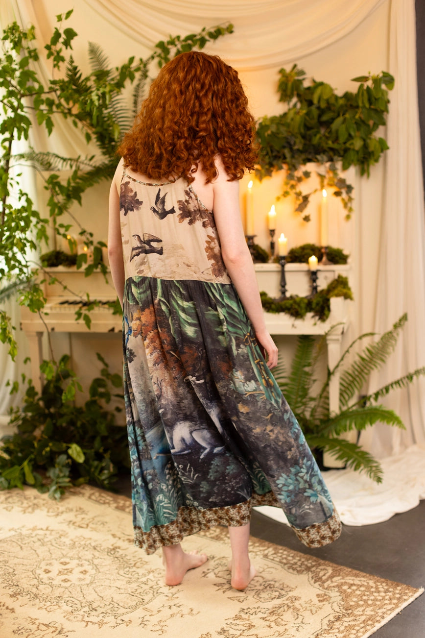 Woman wearing the Theatre of Dreams Bohéme Long Maxi Slip Dress by Market Of Stars