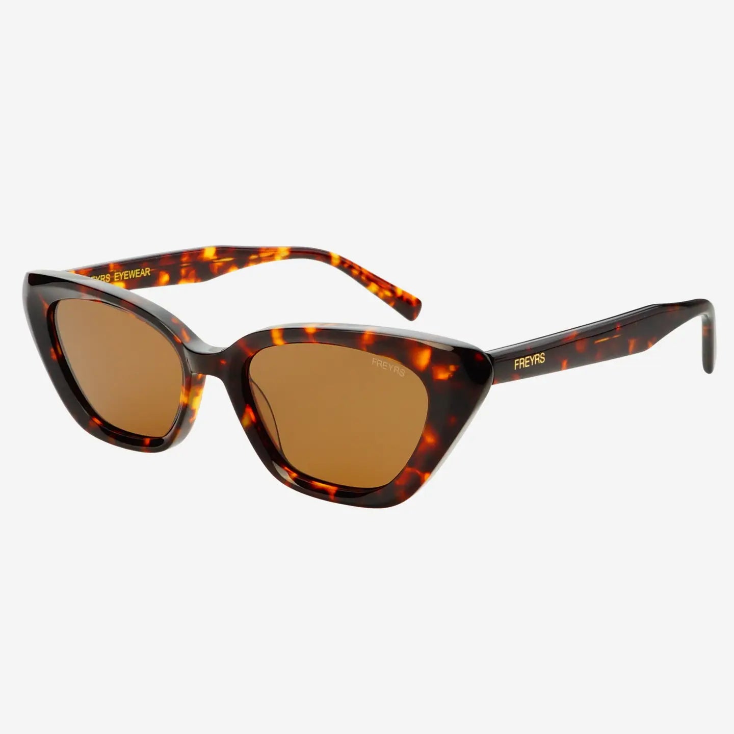 The FREYRS Mia Women's Cat Eye Sunglasses in Brown Tortoise