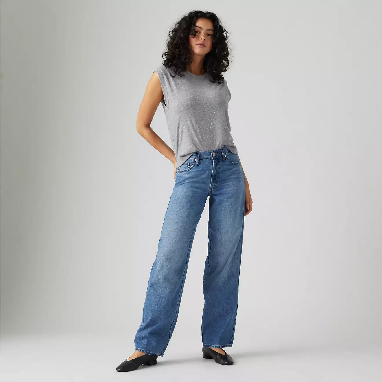 Levi's Baggy Dad Women's Jeans in Heavy Check at Harbour Thread