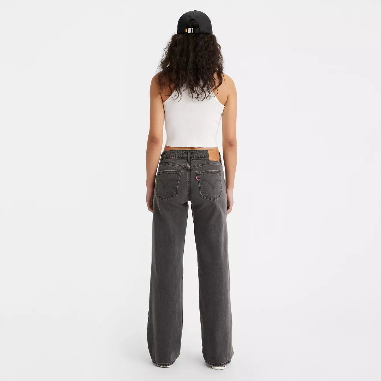 Women's straight leg low rise jeans