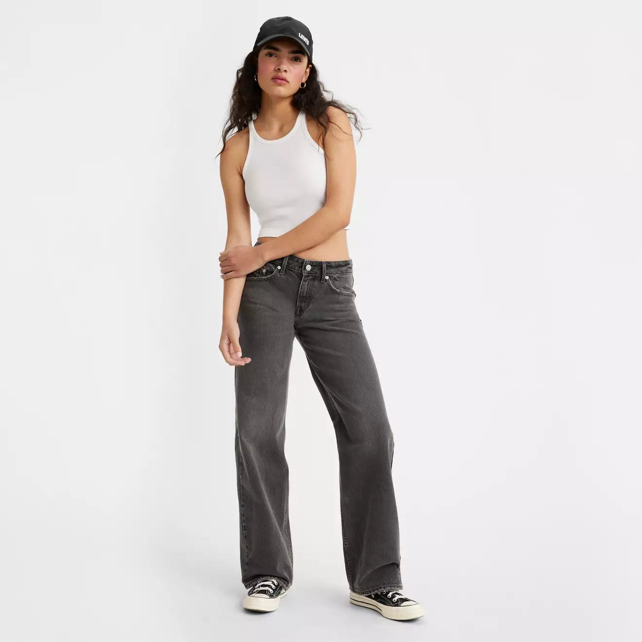 Shop Levi's faded black Low Loose Women's Jeans at Harbour Thread