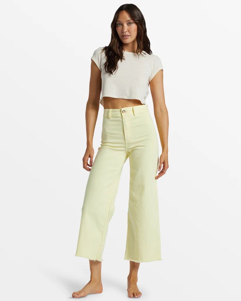 Billabong's Free Fall High-Waisted Pants in the color Cali Rays