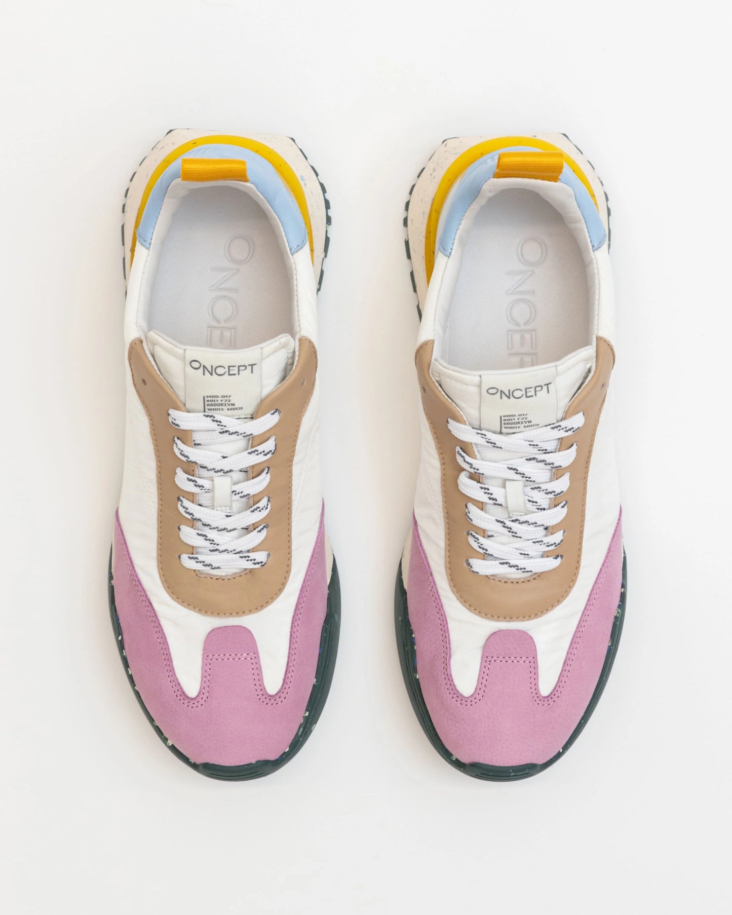 the Oncept Brooklyn Sneaker in the color White Multi
