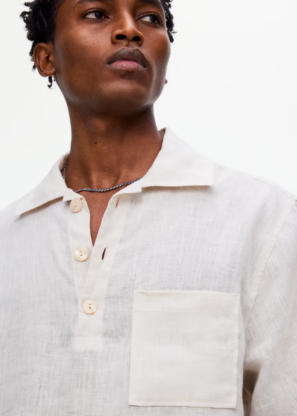 OAS Beige Girona Linen Shirt