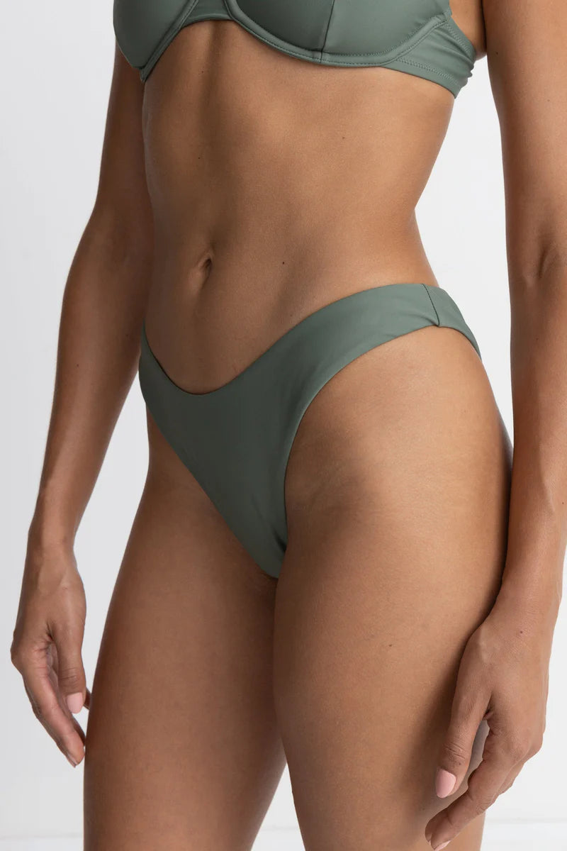 Olive high cut bikini bottoms from Rhythm